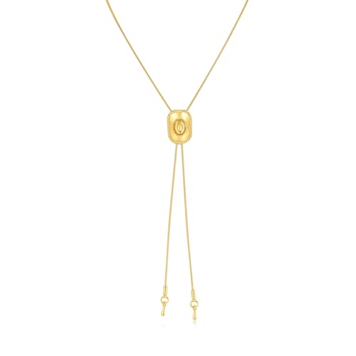 Cowboy Necklace Cowgirl Jewelry for Women Western Accessories Gold Cowgirl Accessories Country Bolo Tie Necklace Western Jewelry