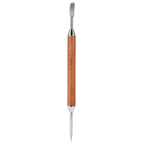 Coffee Latte Needle, 15cm Stainless Steel Latte Art Pen with Wood Handle