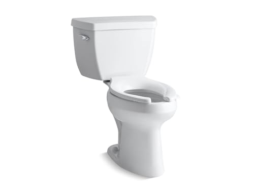 Kohler KOH3519-0 Highline Pressure Lite 1.0 GPF Two-Piece Elongated Toilet - Less Seat White