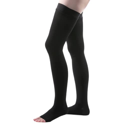Image of Allegro 20-30 mmHg Surgical 205 /212 Open Toe Thigh High Medical Compression, Comfortable Support Garments