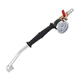 FUNOMOCYA Reifenfüllventil mit Gebogenem Rohr und Integriertem Manometer Schnelle Luftzufuhr für...