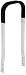 Magliner 40010F 60" Aluminum Hi-U Hand Truck Frame Extension with Foam Sleeve, 25" Length, 3" Height, 13" Width
