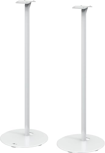 goobay Lautsprecherständer für Sonos Era 300 / Lautsprecherhalterung 5kg Tragkraft/Boxenständer mit Kabelmanagement / 71cm hoch/weiß / 71985
