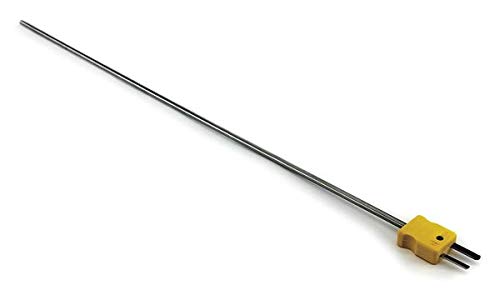 Dayton 36GK71 Thermocouple Probe, K, 12In, Inconel, 22 Awg