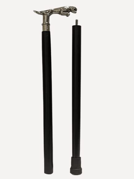 12 Bastoni Da Passeggio Con Portabastoni In Legno E Metallo, Anni '50 - Foto 4