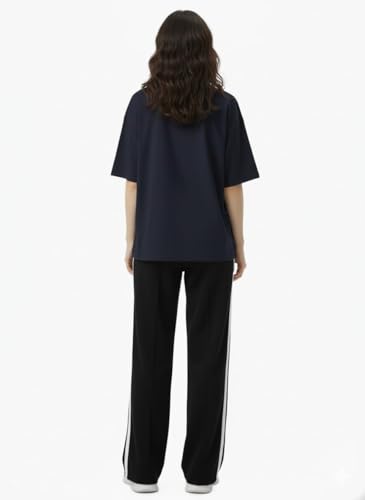 Image of EHA Women Co-ord Set for Girls | Stylish Two Piece Dress with Oversize Tshirt & High Waist Jogger|Trendy Cotton Blend Track Suit Set for Women | Casual /Travel & Lounge Wear Outfits