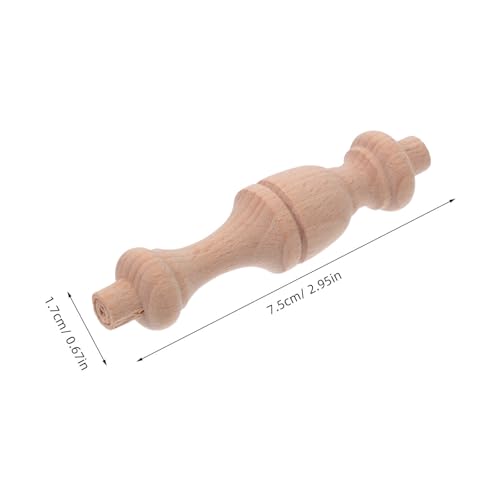 Balaustre romano de madera beige unidades de soporte resistente para armarios de vino DIY 4