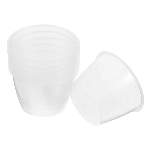 ULTECHNOVO Tazas Medidoras Transparentes de Plástico Pp 120 Ml 6 Piezas para Olla Arrocera, Herramienta de Medición Reutilizable para Líquidos y Arroz en Cocina Doméstica