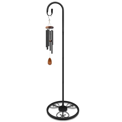 EGOMYRON 63 Adjustable Shepherds Hooks Stand for Wind Chimes Hummingbird Feeders Lanterns Hanging Plant Stand Indoor Outdoor Patio Garden