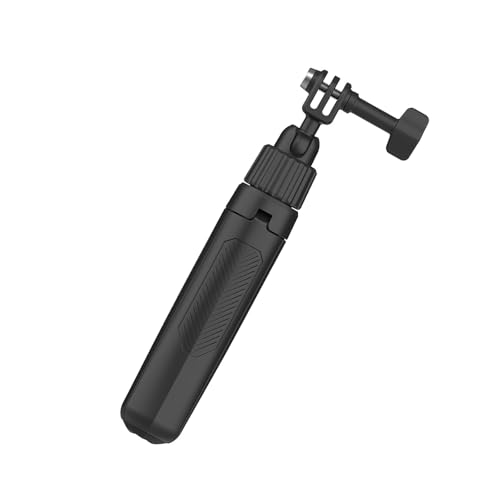 Palo selfie de aluminio de doble garra con adaptador para cámaras 6