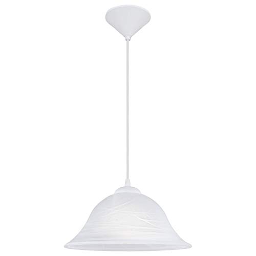 Preisvergleich Produktbild EGLO ALESSANDRA Hängeleuchte, Kunststoff, E27, 60 W, weiss