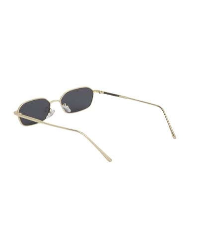 Image of Carlton London Gold Toned with UV Protected Lens Rectangle Sunglass