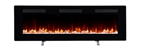 Dimplex Elektrokamin Sierra 60 /152cm - Elektrokamin mit Heizung und Kaminfeuer - Realistischer LED Flammeneffekt - Einbauen, Aufhängen oder Freistehend - App Bedienung - 152,4cm