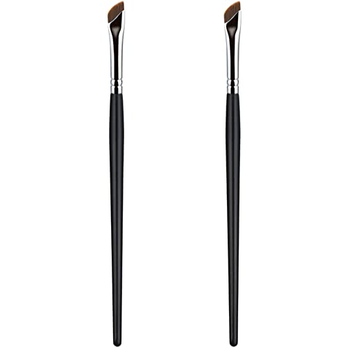 2pcs Eyebrow Brush Makeup Tool Makeup Brush Wand Eyeliner Brush Cosmetic Brush Angled Brow Brush Makeup Supplies Angled Eye Shadow Brush Flat Concealer Brush Angled Makeup Brush