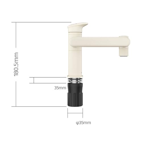 Mitigeur évier rabattable avec 2 types de jets pour robinet cuisine gris - 4