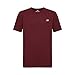 New Balance Men's Cotton Performance Crew Neck Undershirts Tag Free and Moisture-Wicking (3 Pack), Light Heather Grey/White/Burgundy, Small