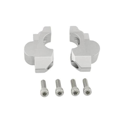 Adaptador extensión manillar moto ADV150 ADV160 ADV350 X-ADV 750 alzador plata 3