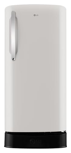 LG 201 L, 5 Star, Smart Inverter, Direct Cool Single Door Refrigerator (GLD2156ZHNB, Natural Biege, Base stand with Drawer)