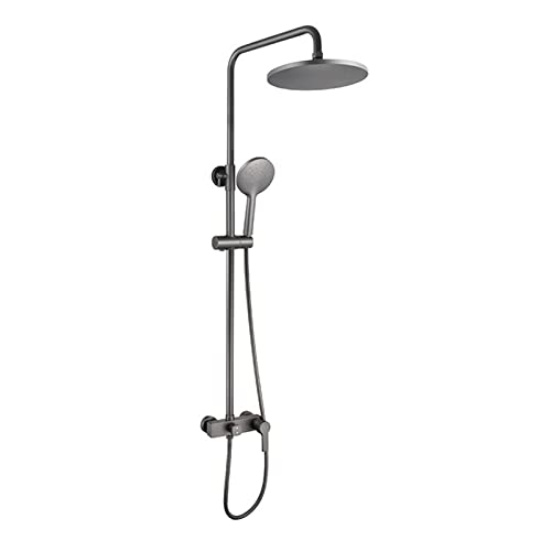 Ensemble douche de pluie et robinet exposé pour rénover votre salle de bain