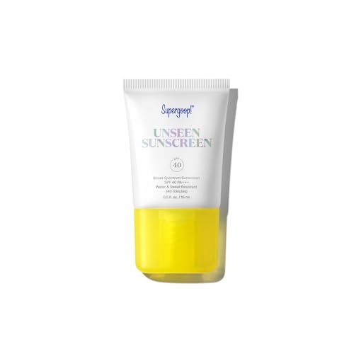 Supergoop! Unseen Sunscreen - SPF 40 - Clear & Invisible Face Sunscreen + Broad Spectrum +...