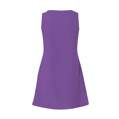 Image of Summer Dresses for Women 2026 Casual V Neck Sleeveless Sundresses Boho Beach Tank Dresses with Pockets