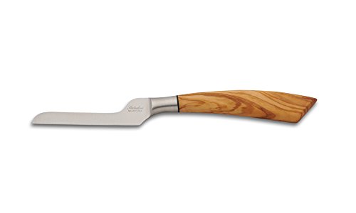 Couteau à fromage artisanal forgé en Corno de Bue pour une table de prestige