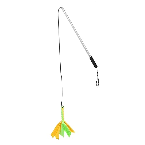 iplusmile 伸縮式犬用ティーザー ルアー 犬のきしむぬいぐるみ 犬のおもちゃのバスケット ペットのおもちゃ 子犬御馳走おもちゃ わんわん しっぽ フィーダ Grey ゴム製難燃性ナイロンロープ