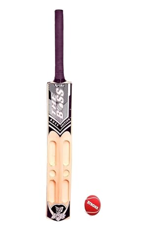 XTROKE The BOSS Scoop Edition Popular Willow Premium Cricket Bat with Tennis Ball for Man's & Adult, Advance Play All Tennis Ball, Gully Cricket, Tournament Match (Size 05)