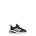 adidas Kids Fortarun Elastic Running Shoe, Black/White/Grey, 5 US Unisex Toddler