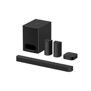 Sony BRAVIA Theatre System 6 – Son Enveloppant 5.1.2ch canaux | 1000 W | Enceintes arrière et Caisson de Basses Inclus | Dolby Atmos | DTS:X | DSEE | Mode Multi Stereo Party | Prise en Main Facile