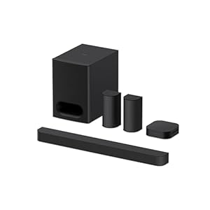 Sony BRAVIA Theatre System 6 – Son Enveloppant 5.1.2ch canaux | 1000 W | Enceintes arrière et Caisson de Basses Inclus | Dolby Atmos | DTS:X | DSEE | Mode Multi Stereo Party | Prise en Main Facile