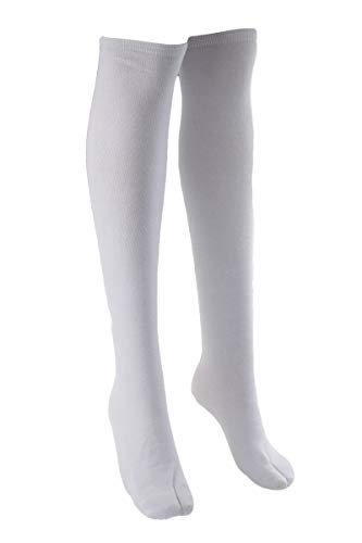 BONAMART Women Men Unisex Split Two Toe Long Knee High Tabi Socks Free Size