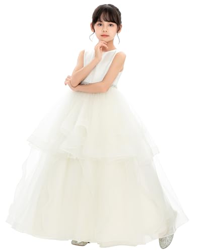 ekidsbridal Heart Cutout Ruffle Skirt Flower Girl Dress for Social Event Evening Gown 3292