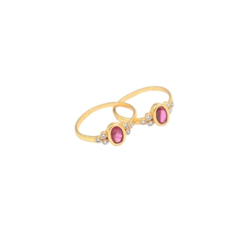Fuziluxe Cubic Zirconia Studded Fancy Toe Ring Adjustable Gold Plated Bichiya Fashion Jewellery Gift for Women and Girls | With Certificate of Authenticity (Design 11) (B0D9B7LL39) Amazon Price History, Amazon Price Tracker
