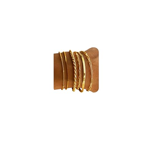 DEARMAY Gold Bracelets for Women Non Tarnish 14K Gold product image
