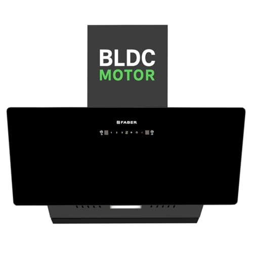 Image of Faber Hood Trendy 90cm 1500 m /hr BLDC Autoclean Slant Shape Chimney | Built In Oil Collector | Touch & Gesture Control | 12Yr Motor,2Yr Comprehensive Warranty by Faber | TRENDY IN BLDC HCSCFL BK 90