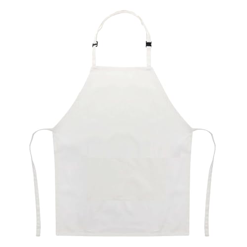 Integriti UK Kids Plain Apron With Front Pocket - Arts Crafts Baking Cooking Party Design Tech - White Black Cream Navy