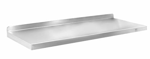 METRO Professional Estante de Pared GWMS4100, Acero Inoxidable, 100 x 40 x 8 cm, Plata