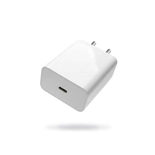 Image of Artifax 25W USB-C Super Fast Charger for Samsung Galaxy S25 /S24 /S23 /S22 /S21 FE /S20, M14 /M34 /M54 /M53 /M33, A34 /A54 5G, F15 | PD 3.0 Type-C Wall Adapter | BIS Certified | 1 Year Warranty | White