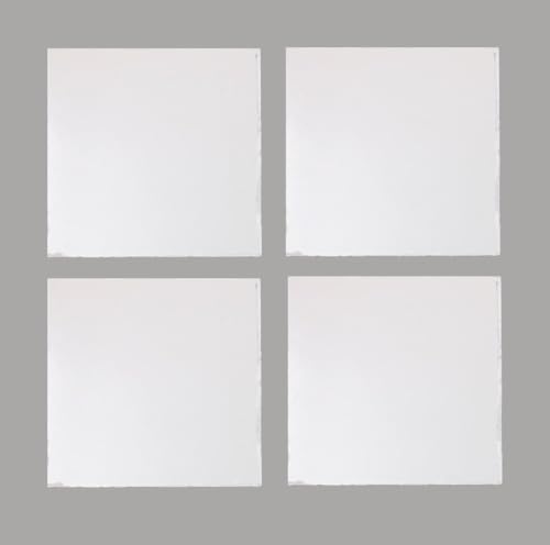 Image of Ceramic White Colour Wall Tile - Pack of 4(8 X 8 CM)