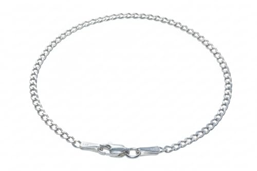 Bracelet femme argent 925 gourmette de 20.5 cm maille curb 3mm