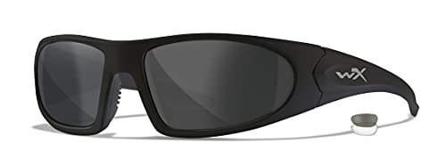 Image of Wiley X Romer 3 Sunglasses - Matte Black /Smoke Grey /Clear /Light Rust, Medium /Large