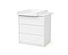 WEBABY - Cajonera bebé de 3 cajones con cambiador madera 50 cm UNO - Blanco #3