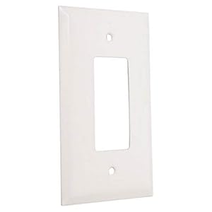 TayMac WJW-R Metal Wallplate, Jumbo, White