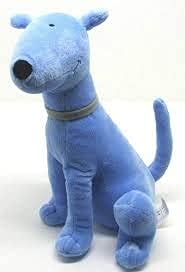 blue plush dog