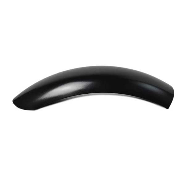 Parafango posteriore moto in acciaio verniciato nero lucido 135 x 360mm