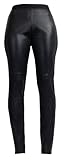 RICANO Lodra – Damen Lederhose/Leggings – Textil-Rückseite (Slim Fit) – echtes Lamm Leder (Premium)