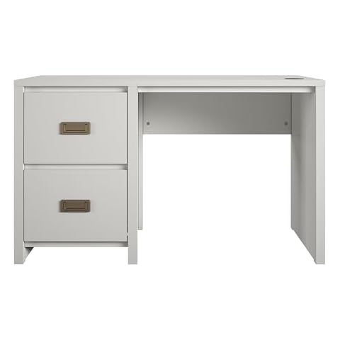 Little Seeds Monarch Hill Haven White Single Pedestal Kids’ Desk Cover