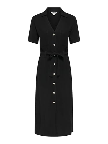 Robe T-shirt Onlsiesta fluide en lin col rond manches courtes pour femme