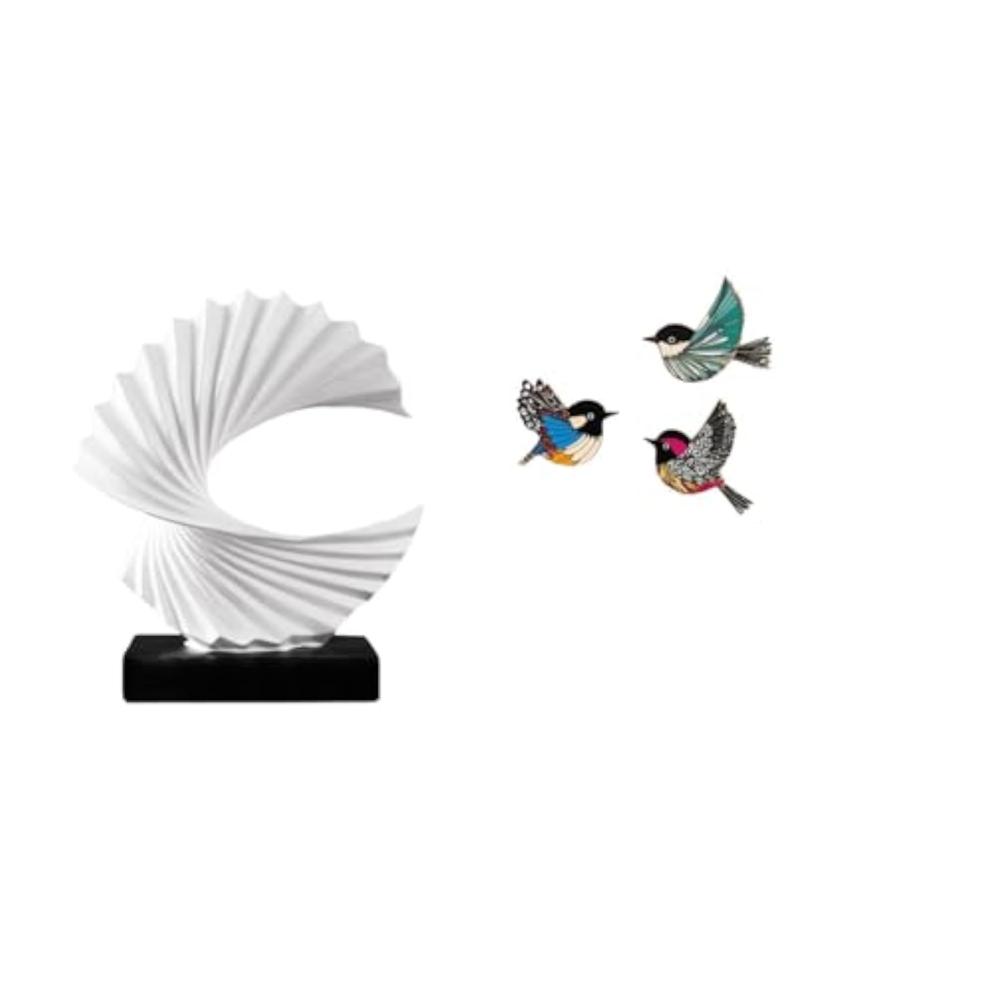 Wave Bird Statue Desktop Ornament